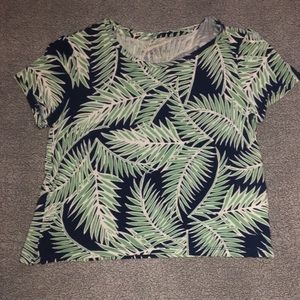 Leaf pattern crop top!!!